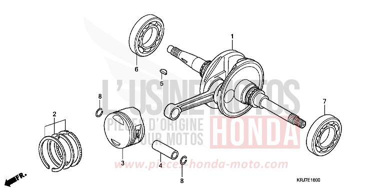 VILEBREQUIN/PISTON von S-wing ABS PEARL NIGHTSTAR BLACK (NHA84) von 2011